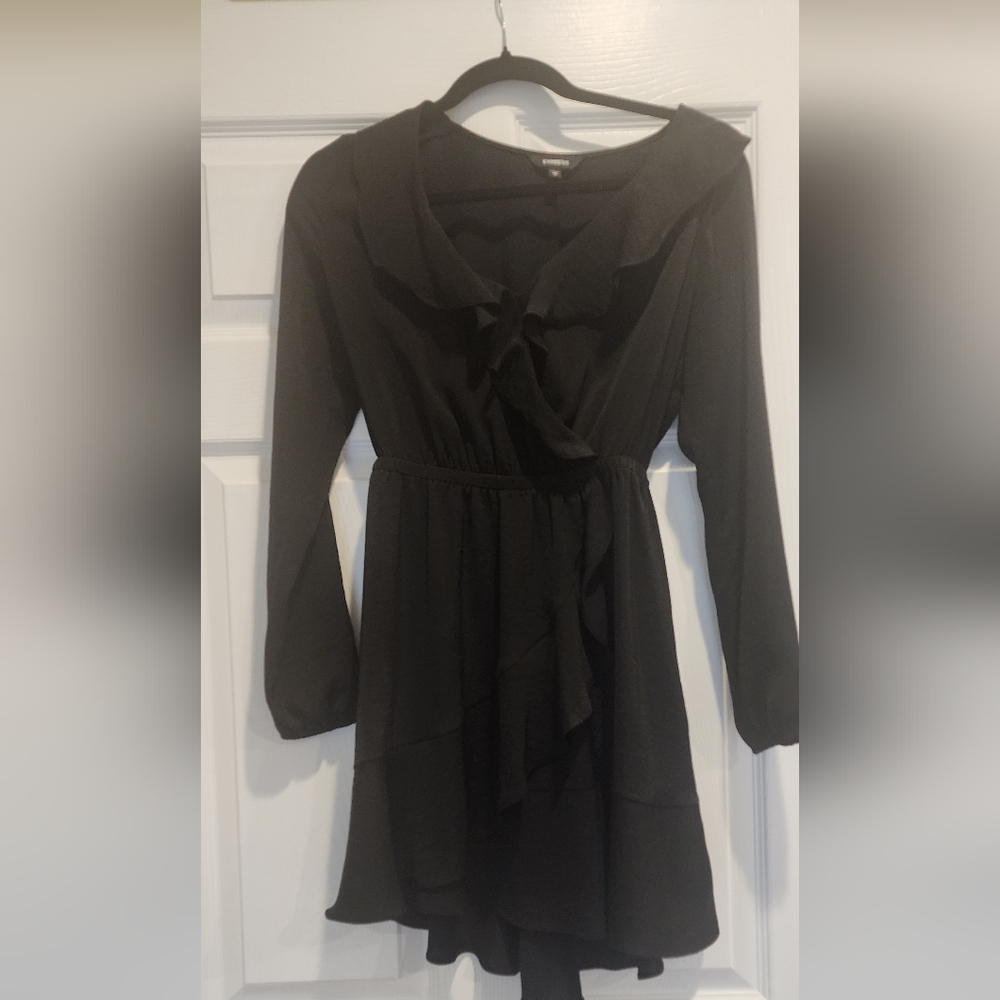 Express Black Long Sleeve Dress